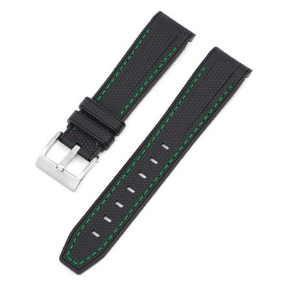 Quality Rubber Watch Band Arc Waterproof Silicone Straps Mens 20 22mm for Rolex