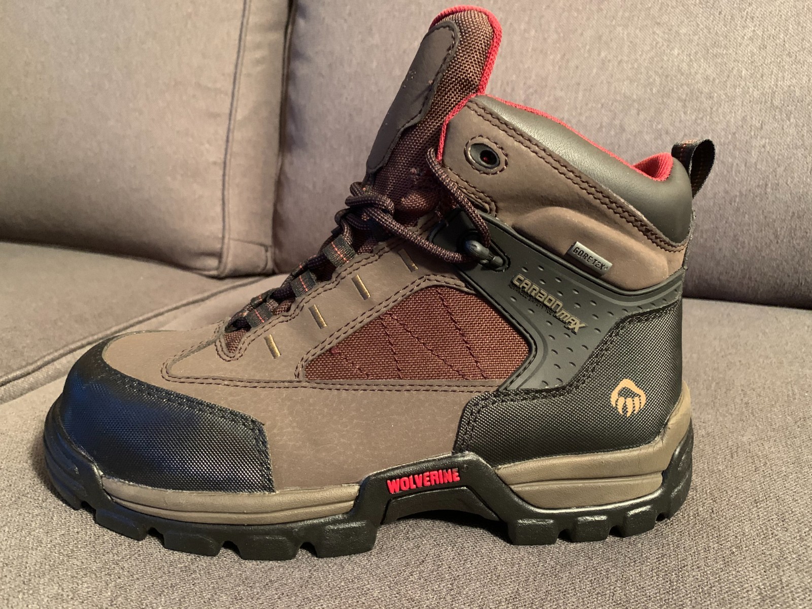Wolverine Men  CarbonMAX Gore Tex Boot Work Shoes Size 7.5