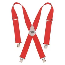 Clc Work Gear 110 Red Tool Suspenders, Tool Belt Suspenders, Red, Elastic, 0