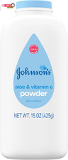 Johnson'S Baby Powder with Naturally Derived Cornstarch, Aloe  Vitamin E for De