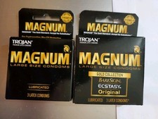2x Trojan Magnum Gold Collection Condoms - Assorted 3 pack each exp 08/2027