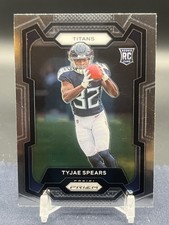 2023 Tennessee Titans ROOKIE Tyjae Spears Panini Prizm ROOKIE CARD #396. rookie card picture