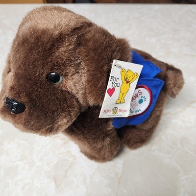 Mary Meyer Paws with a Cause Service Dog Brown Plush Stuffed Animal 9'' Vest