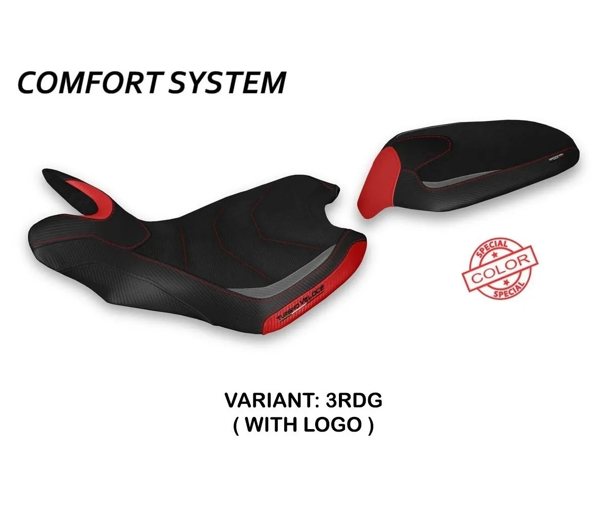 Seat cover Lindt SColor CS S Red-Gray TPZ MV AGUSTA TURISMO VEL 2014 2022 ul