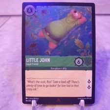 Disney Lorcana Rise of the Floodborn - Little John - Loyal Friend 84/204 - Rare