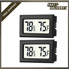 Mini Digital Hygrometer Thermometer Gauge Pack, Indoor Outdoor Temperature