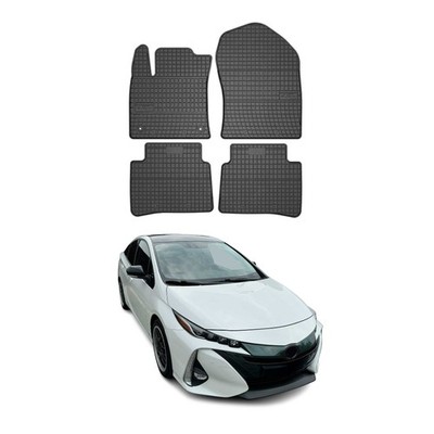 OMAC Floor Mats Liner for Toyota Prius 2016-2022 Black Rubber All-Weather 4 Pcs