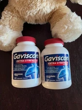 Gaviscon Extra Strength Chewable Antacid Tablets 100 Count Original Flavor 2PK