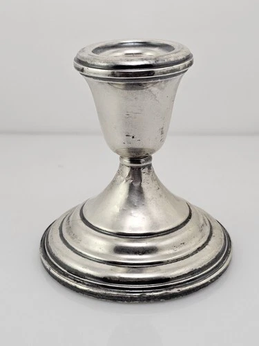 Lunt Sterling Silver 041 Vintage Weighted Candlestick Holder