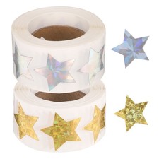 1000pcs Gold/Silver Star Stickers 1" Self-Adhesive Stickers Label for Home