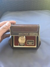 Vtg Bulova Accutron Weyerhaeuser Co Award Watch With Original Box Non Working D7