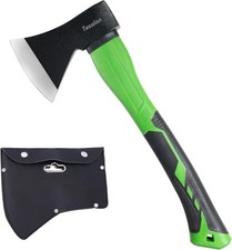 Axe with 14.5" Fiberglass Handle 600g Head Outdoor Camp Hatchet Forged Steel