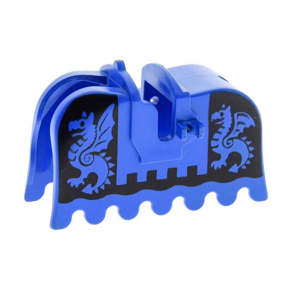 1x Lego Horse Blanket Saddlecloth Blue Black Dragons 6086 6085 2490px2