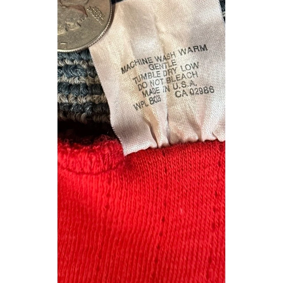 Camisa De Colección LL Bean Para Hombres Falta Talla Roja Mezcla de Lana Manga Larga River Drivers EE. UU. Foto 4 de 4