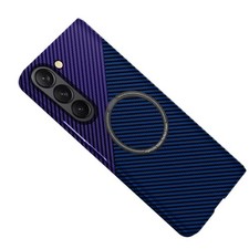 For Samsung Galaxy Z Fold 7 6 5 4 Carbon Fiber Pattern Slim Cover Mag-Safe Case