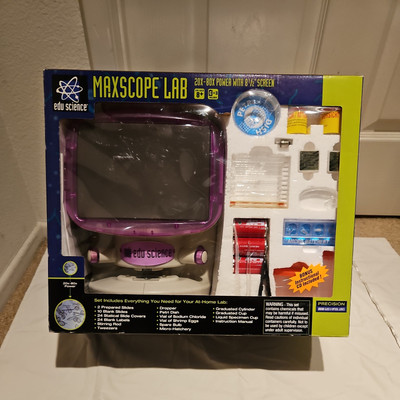 NEW EDU SCIENCE - MAXSCOPE LAB - 20x - 80x PowerPoint with 8.5inch Screen