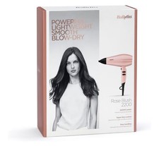 BaByliss Rose Blush 2200W Hair Dryer,Powerful Drying, Lightweight,FREE DELIVERY