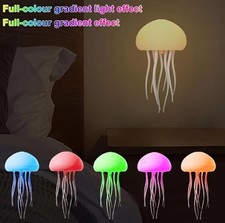 Jellyfish Night Light Voice Control Night Lights Cute Bedside Atmosphere Lamp US