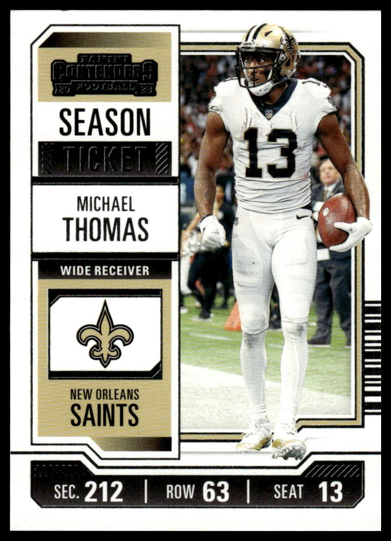 2023 Panini Contenders #74 Michael Thomas Season Ticket Retail