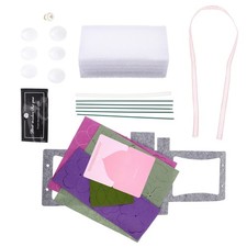 Flower Basket Making Material Mother Day Craft Kids Felt Kit for