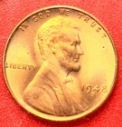 1948-S Lincoln Wheat Cent Penny GEM RED BU From an Original Bank Roll