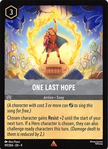 One Last Hope 197/204 Fabled Disney Lorcana 019537