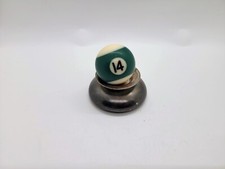 Vintage Number 14 Green Striped Small Pool Ball Replacement 1  "