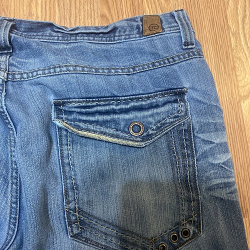 Jordan Craig Jeans Mens 42x32 Blue Modern Regular Fit Distressed Flap Pocket - Picture 10 of 13
