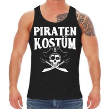 Herren Tank Top Muskelshirt Fasching Karneval PIRATENKOSTÜM Jecken Narren Alaaf