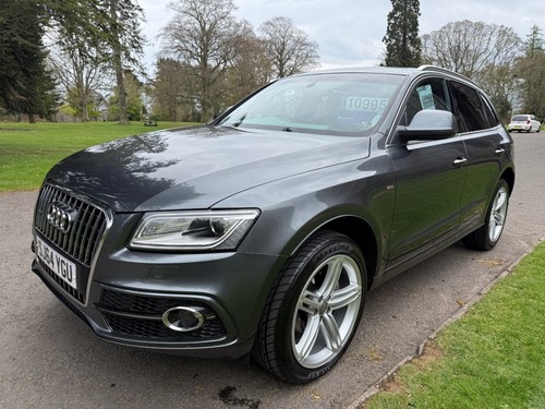 STUNNING AUDI Q5 2.0 TDI S LINE QUATTRO PLUS S TRONIC 5DR WITH FULL LEATHER - Picture 2 of 19