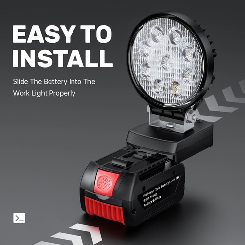 1/ 20X LED Arbeitslicht Für BOSCH Akku Werkstattlampe Handlampe Handstrahler 18V - Bild 4 von 11