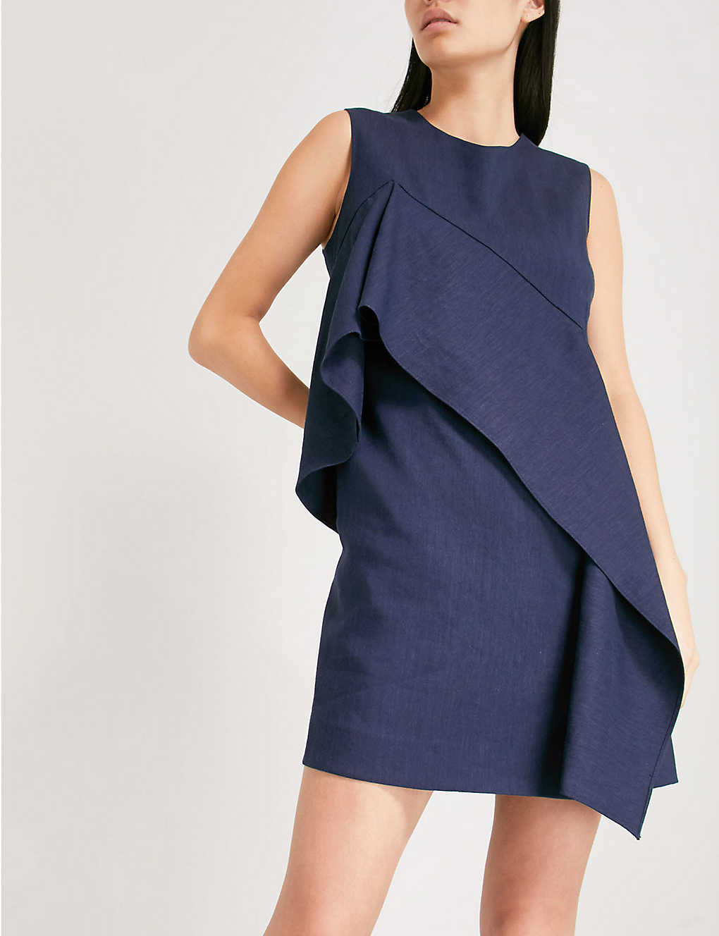 BNWT Diane von Furstenberg DVF Navy Ruffle Dress - Size UK 12 - RRP £299 image 10
