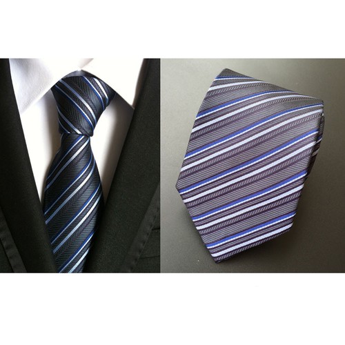 Cravatta uomo cravatta larga classica matrimonio business fascia BWTHZ019 - Foto 9 di 35