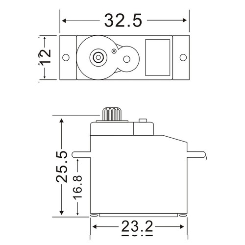 JX Servo PS-1109MG 9g 2.5kg Metal Gear Analog Servo Metal Gear Analog Servo MG90 - Bild 6 von 6