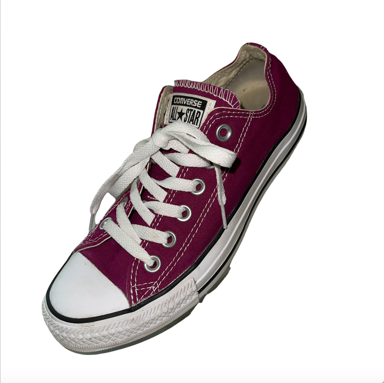 Converse All Star Low Top Canvas Shoes Womens Size 7 Purple Skate Sneakers Converse All Star Low Top Canvas Shoes Womens Size 7 Purple Skate Sneakers