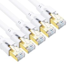 CAT 8 Ethernet Cable 1.5ft 5 Pack Ultra High Speed 40Gbps 2000MHz SFTP CAT8 C...