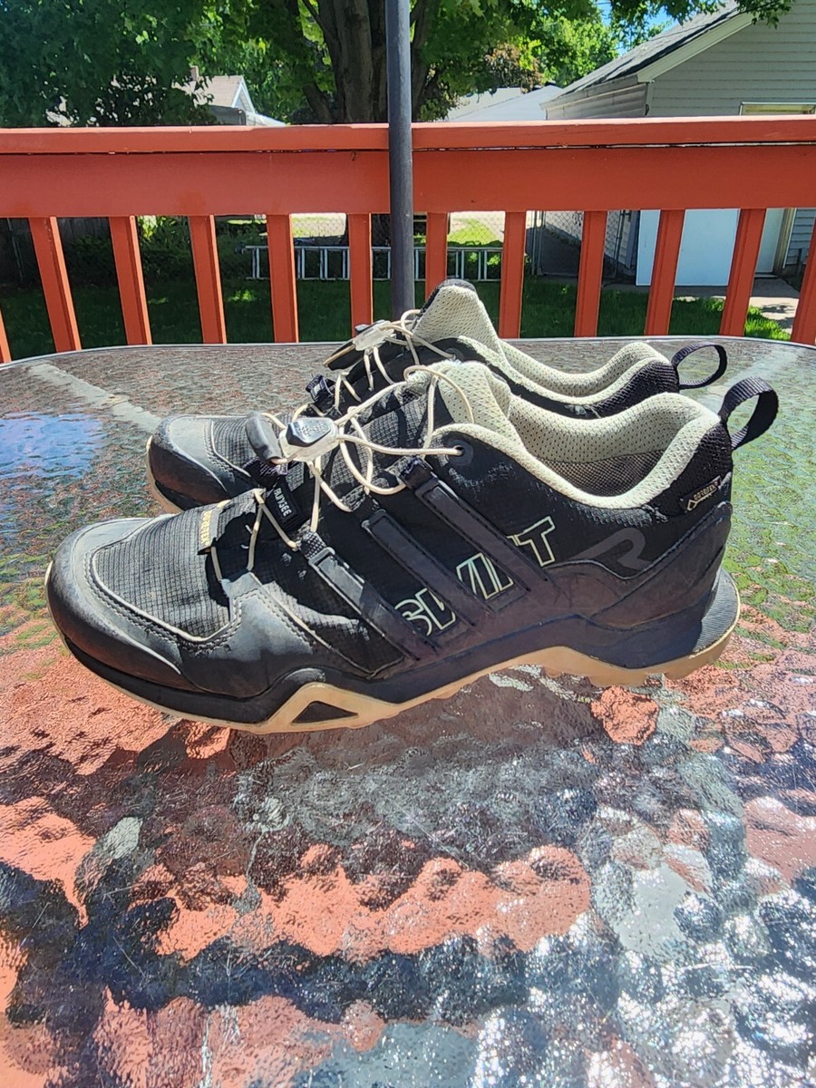 Adidas Terrex Swift R2 GoreTex Black Green Hiking Shoes CM7503