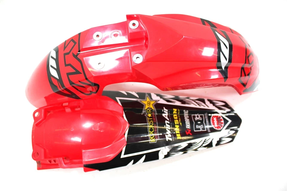 Honda CRF450R 2018 guardabarros de plástico con caja de aire y placa de deslizamiento (usado) Foto 3 de 4