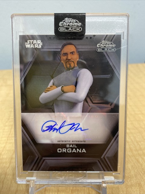2022 Topps Chrome Black Star Wars Phil Lamarr as Bail Organa #AB-PL  Auto SP