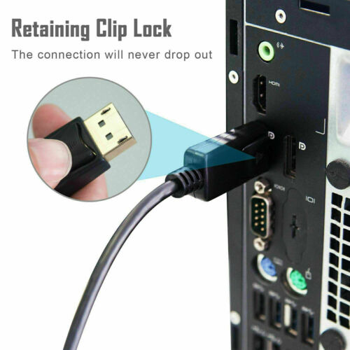DisplayPort 6 piedi placcato oro da DP a DVI-D maschio adattatore cavo dual link 1080p - Foto 5 di 9