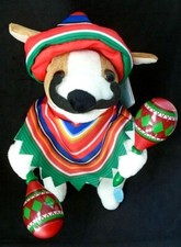 Hug Me Musical Animated Mariachi Puppy Wearing Poncho  Sombrero Shaking Maracas