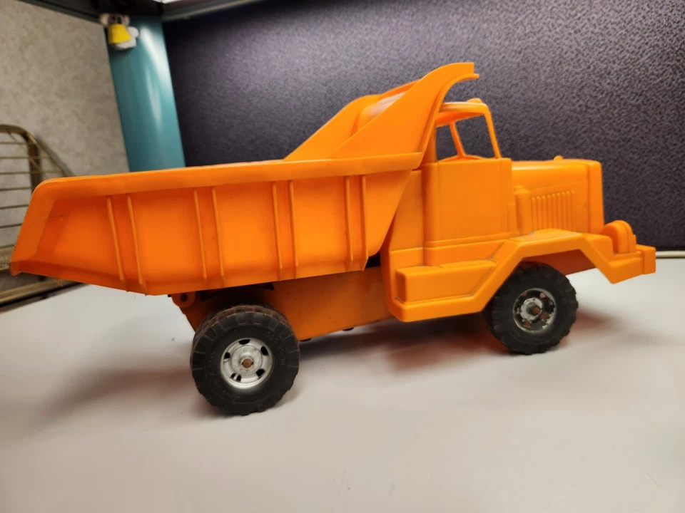 Camión volquete Marx vintage años 60 Marx-A-Haul Big Job batería coche de juguete - ¡Funciona bien! Foto 4 de 4