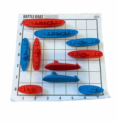 Battle Boat Erasers Game Set by NPW Battleships Naval Ships Preowned