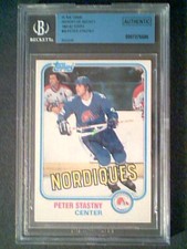 PETER STASTNY 81/82 AUTHENTIC BUYBACK ROOKIE CARD  SP