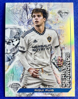 Riqui Puig 2023 Topps Chrome MLS DERBY DIAMONDS INSERT #DD-2 LA GALAXY