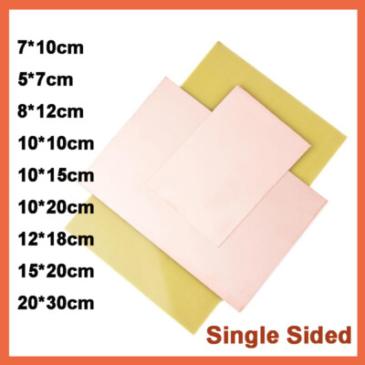 Copper Clad PCB Circuit Board Single Sided Printed Circuit Test Board Plate