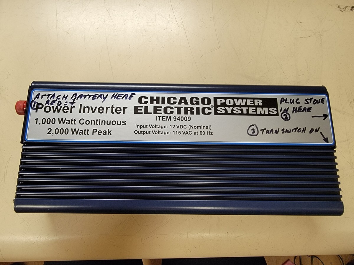 Chicago Electric 1000W DC-AC Power Inverter 94009 | eBay