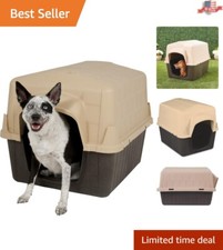 Spacious Barn Style Dog House   For Medium Dogs 25-50 lbs   Easy Assembly