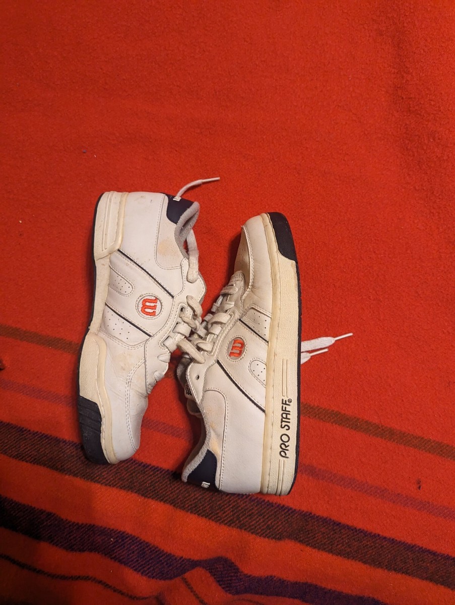 Vintage WILSON Pro Staff Classic White Leather Tennis Shoes