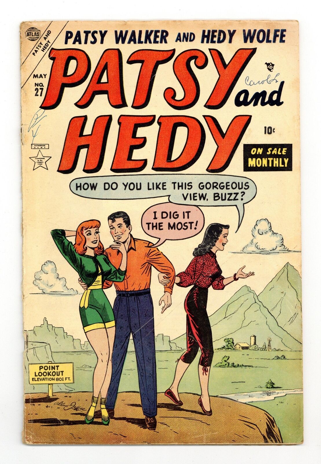 Patsy and Hedy #27 GD+ 2.5 1954